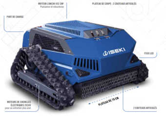 DEBROUSAILLEUSE RADIOCOMMANDEE ISEKI RCBH70 